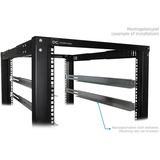 Alphacool Rack de servidor de marco abierto ES 19", Rack, caja de servidor negro
