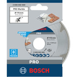 Bosch 2 608 602 689 hoja de sierra circular 11,5 cm 1 pieza(s) Mármol, 11,5 cm, 2,22 cm, 2,2 mm, 1 pieza(s)