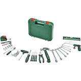 Bosch Herramienta manual avanzada S, 64 piezas, Kit de herramientas verde
