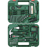 Bosch Herramienta manual avanzada S, 64 piezas, Kit de herramientas verde