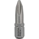 Bosch Punta de atornillar extra dura, Bit 100 pieza(s), Phillips, PH 2, Acero, 25 mm, 25,4 / 4 mm (1 / 4")