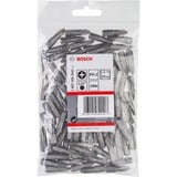 Bosch Punta de atornillar extra dura, Bit 100 pieza(s), Phillips, PH 2, Acero, 25 mm, 25,4 / 4 mm (1 / 4")