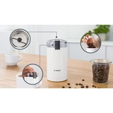 Bosch TSM6A011W molinillo de café 180 W Blanco blanco, Triturador con cuchillas, 75 g, Blanco, 180 W, 600 g, 90 mm