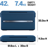 Coleman Snap'N Go 45QT, Nevera azul