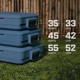 Coleman Snap'N Go 45QT, Nevera azul