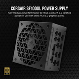 Corsair SF1000L 1000W Reacondicionado, Fuente de alimentación de PC negro