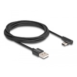 DeLOCK Cable USB 2.0, conector USB-A macho > conector USB-C macho negro