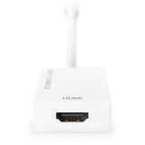 Digitus Adaptador / convertidor Mini DisplayPort a HDMI blanco