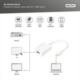 Digitus Adaptador / convertidor Mini DisplayPort a HDMI blanco