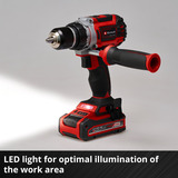 EINHELL Atornillador profesional a batería TP-CD 18/60 Li BL - Solo, 18 Voltios, Taladro/destornillador rojo/Negro
