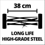 EINHELL GE-HM 18/38 Cortacésped manual Batería Negro, Gris, Rojo, Cortacéspedes helicolidales rojo/Negro, Cortacésped manual, 38 cm, 1,4 cm, 3,9 cm, 45 L, 4 rueda(s)