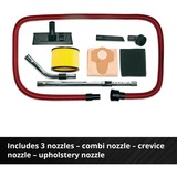 EINHELL TE-VC 36/30 Li S-Solo 30 L Aspiradora de tambor Seca y húmeda Bolsa para el polvo, Aspiradora en húmedo y en seco rojo/Plateado, Aspiradora de tambor, Seca y húmeda, Bolsa para el polvo, 30 L, Filtrado, 76 dB
