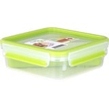 Emsa 518104 recipiente de almacenar comida 0,85 L Transparente 1 pieza(s), Caja de almuerzo verde claro/Transparente, 0,85 L, Transparente, Polipropileno (PP), Elastómero termoplástico (TPE), Alemania, 163 mm, 163 mm