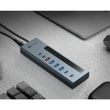 ICY BOX 61158, Hub USB antracita