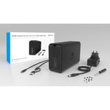 ICY BOX 61191, Carcasa RAID negro