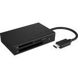 ICY BOX IB-CR401-C3 lector de tarjeta USB 3.2 Gen 1 (3.1 Gen 1) Type-C Negro, Lector de tarjetas antracita, CF, MicroSD (TransFlash), MicroSDHC, MicroSDXC, SD, SDHC, SDXC, Negro, Aluminio, Plástico, USB 3.2 Gen 1 (3.1 Gen 1) Type-C, USB, 49 mm