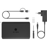 ICY BOX IB-RD3720-CU3, Carcasa RAID negro