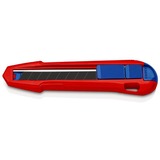 KNIPEX 9010165 BK, Cuchillo para moquetas rojo/Azul