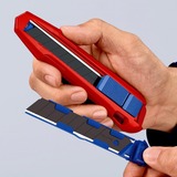 KNIPEX 9010165 BK, Cuchillo para moquetas rojo/Azul