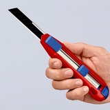 KNIPEX 9010165 BK, Cuchillo para moquetas rojo/Azul