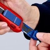 KNIPEX CutiX cuchillo universal, Cuchillo para moquetas rojo/Azul