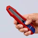 KNIPEX CutiX cuchillo universal, Cuchillo para moquetas rojo/Azul