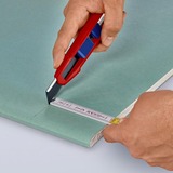 KNIPEX CutiX cuchillo universal, Cuchillo para moquetas rojo/Azul