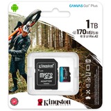 Kingston Canvas Go! Plus 1 TB microSDXC, Tarjeta de memoria negro