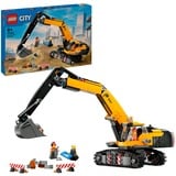 LEGO Excavadora de Obra Amarilla, Juegos de construcción Juego de construcción, 8 año(s), Plástico, 633 pieza(s), 831 g
