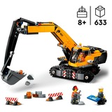 LEGO Excavadora de Obra Amarilla, Juegos de construcción Juego de construcción, 8 año(s), Plástico, 633 pieza(s), 831 g
