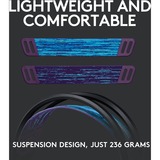 Logitech G535 LIGHTSPEED, Auriculares para gaming negro