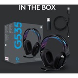 Logitech G535 LIGHTSPEED, Auriculares para gaming negro