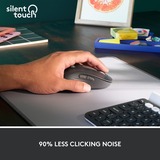Logitech Signature M650 L, Ratón grafito, Izquierda, Óptico, Bluetooth, 4000 DPI, Grafito