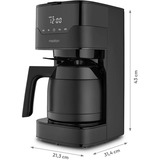 Medion MD18458, Cafetera de filtro negro/Negro