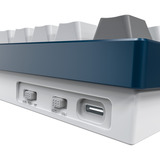 Montech MK PRO 75, Teclado para gaming azul/blanco