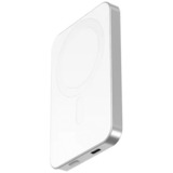 Nevox Wireless Magnetic POWERBANK QI2 - 5000mah, Banco de potencia plateado/blanco