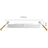 Philips Hue Downlight delgado 170 mm, Luz de LED blanco, Philips Downlight delgado 170 mm, Bluetooth/Zigbee, Blanco, Multi, 2000 K, 6500 K, 105°