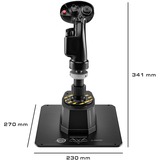 Thrustmaster AVA F/A-18 Super Hornet Negro USB Palanca de vuelo Analógico/Digital PC, Palanca de mando negro, Palanca de vuelo, PC, Analógico/Digital, Alámbrico, USB, USB Tipo C