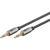 goobay 65276, Cable negro/Plateado
