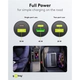 goobay Cargador rápido para coche Dual USB 45 vatios, PD negro