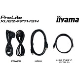 iiyama ProLite XUB2497HSN-B2 pantalla para PC 60,5 cm (23.8") 1920 x 1080 Pixeles Full HD LED Negro, Monitor LED negro (mate), 60,5 cm (23.8"), 1920 x 1080 Pixeles, Full HD, LED, 1 ms, Negro