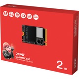 ADATA GAMMIX S55 2 TB M.2 PCI Express 4.0 NVMe 3D NAND, Unidad de estado sólido negro, 2 TB, M.2, 5000 MB/s
