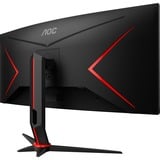 AOC G2 CU34G2XP pantalla para PC 86,4 cm (34") 3440 x 1440 Pixeles UltraWide Quad HD LED Negro, Rojo, Monitor de gaming negro/Rojo, 86,4 cm (34"), 3440 x 1440 Pixeles, UltraWide Quad HD, LED, 1 ms, Negro, Rojo