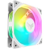 ASUS TUF GAMING TR120 ARGB 1-pack White Carcasa del ordenador Refrigerador de aire 12 cm Blanco, Ventilador blanco/Transparente, Refrigerador de aire, 12 cm, 2000 RPM, Blanco