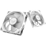 ASUS TUF GAMING TR120 ARGB 1-pack White Carcasa del ordenador Refrigerador de aire 12 cm Blanco, Ventilador blanco/Transparente, Refrigerador de aire, 12 cm, 2000 RPM, Blanco