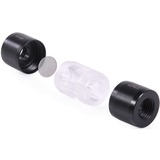 Alphacool 29142 accesorio o pieza de sistema de refrigeración para ordenador, Filtros negro/Transparente, Acetal, Acrílico, Negro, Transparente, 1/4", Hembra, Hembra, 48 mm