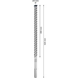 Bosch Expert Broca para martillo SDS Max-8X, Taladro Martillo perforador, Hammer drill bit, 2,4 cm, 520 mm, Concreto, Piedra, 40 cm