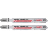 Bosch T128BHM Hoja de sierra de vaivén Carburo 2 pieza(s) Hoja de sierra de vaivén, Laminado, Cartón yeso, Cloruro de polivinilo (PVC), Carburo, Acero inoxidable, 1,8 mm, 1,5 cm