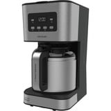Cecotec Coffee 66 Drop & Thermo Time, Cafetera de filtro acero fino/Negro