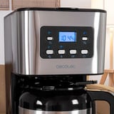 Cecotec Coffee 66 Drop & Thermo Time, Cafetera de filtro acero fino/Negro